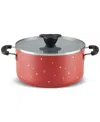 Farberware Disney 5.5-quart Ceramic Nonstick Stockpot With Lid In Red