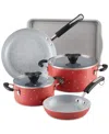 Farberware Disney 7-pc. Ceramic Nonstick Cookware Set In Red