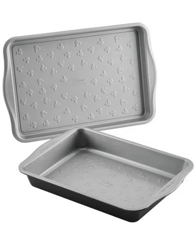 Farberware Disney Bake With Mickey Mouse 2pc Cake Pan & Cookie Pan Set In Black