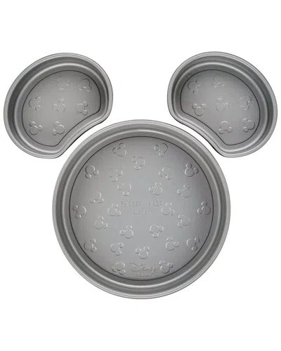 Farberware Disney Bake With Mickey Mouse 3pc Nonstick Mickey Head Cake Pan Set In Black