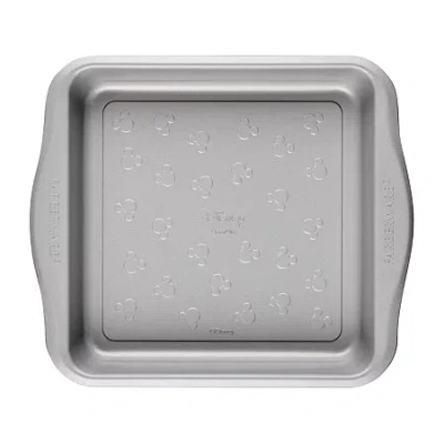 Farberware Disney Bake With Mickey Mouse 9" Non-stick Square Cake Pan In Red