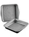 Farberware Disney Bake With Mickey Mouse Steel 2-piece Cake Pan Set In Black