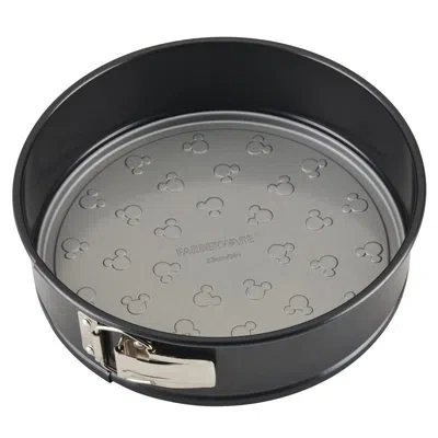 Farberware Disney Bake With Mickey Nonstick Springform Pan, 9 Inch, Black In Silver;black