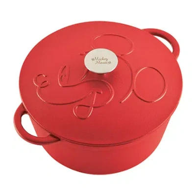 Farberware Disney Bon Voyage Pre-seasoned Cast Iron 4.5-qt. Dutch Oven In Red