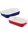 Farberware Disney Home Bon Voyage 2-piece Ceramic Baker Set In Mixed Color