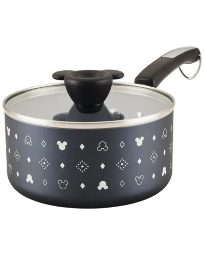 FARBERWARE FARBERWARE DISNEY MONOCHROME 2QT CERAMIC NONSTICK SAUCEPAN WITH LID