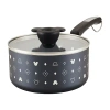 Farberware Disney Monochrome Ceramic 2-qt. Non-stick Sauce Pan With Lid In Black