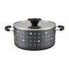Farberware Disney Monochrome Ceramic 5.5-qt. Non-stick Stockpot With Lid In Black