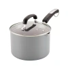 Farberware Eco Advantage Ceramic 3-qt.straining Saucepan With Lid In Gray