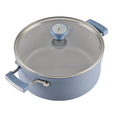 Farberware Farbeware Truecook Ceramic Plus Induction Nonstick Cookware Set, 12-piece, Steel Blue