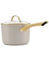 Farberware Forged 3qt Induction Ceramic Nonstick Sauce Pan In Neutral
