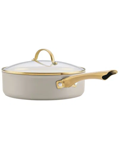 Farberware Forged Induction Ceramic Nonstick 3qt Sauté Pan With Lid In White