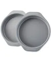 Farberware 2pc Golden Bake Bakeware Nonstick Round Cake Pan Set In Gray