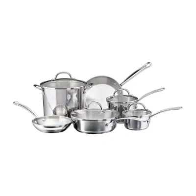 Farberware Millennium Stainless Steel 10-pc. Cookware Set In Gray