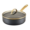 Farberware Non-stick 3-qt. Saute Pan With Lid In Gold