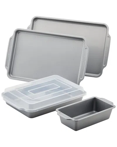 FARBERWARE FARBERWARE NONSTICK 5PC BAKEWARE SET WITH ON-THE-GO CAKE PAN & LID