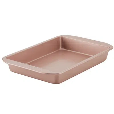 Farberware Nonstick Bakeware Rectangular Cake Pan / Baking Pan, 9 Inch X 13 Inch In Rose Gold