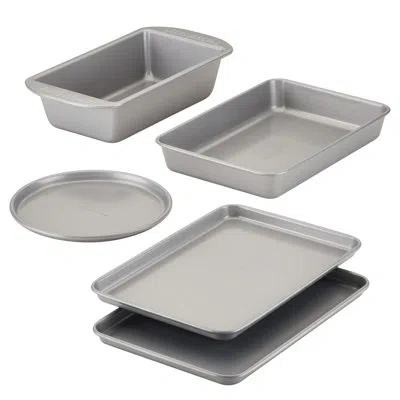Farberware Nonstick Toaster Oven Bakeware Set, 5 Piece In Gray