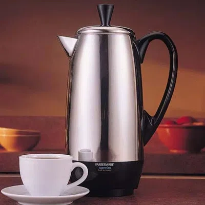 Farberware Percolator (4-8 Cup) In Silver;black