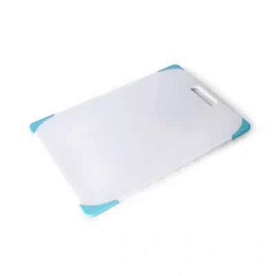 Farberware Plastic Poly Cutting Board In Aqua Sky