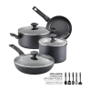 Farberware Power Base 12-pc. Cookware Set In Gray