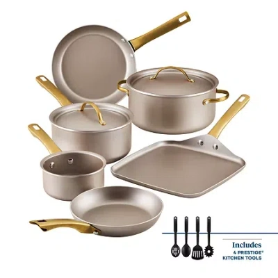 Farberware Radiant 12-pc. Non-stick Cookware Set In Brown
