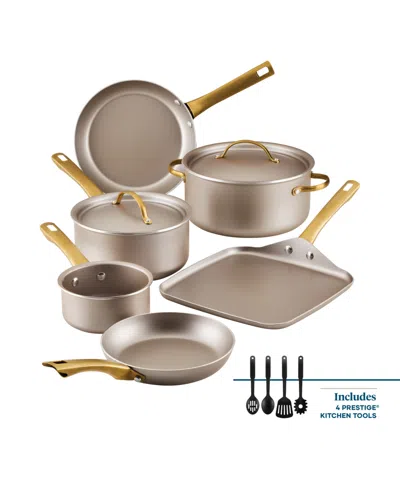 Farberware Radiant Aluminum 12-piece Cookware Set In Neutral