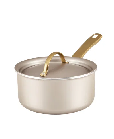 Farberware Radiant Aluminum 2-quart Saucepan With Lid In Champagne