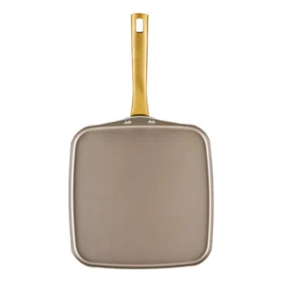 Farberware Radiant Nonstick Square Griddle Pan, 11 Inch, Champagne In Silver