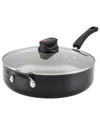 Farberware Smart Control Aluminum Nonstick Jumbo Cooker & Lid In Black
