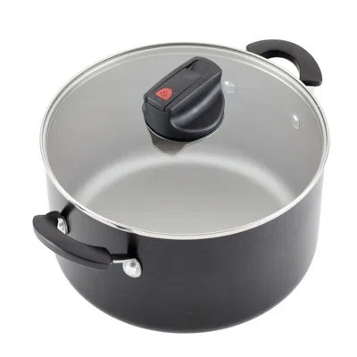 Farberware Smart Control Nonstick Stockpot With Lid, 6-quart In Black