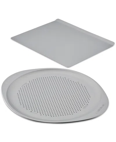 FARBERWARE SMARTBROWN NONSTICK BAKING SHEET & PIZZA CRISPER PAN, SET OF 2
