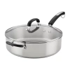 Farberware Stainless Steel 6-qt. Covered Saute Pan In Silver