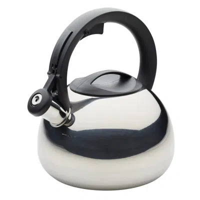 Farberware Stainless Steel Egg-shaped Whistling Tea Kettle, 2.3-quart, Silver