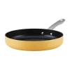 Farberware Style 11.25" Non-stick Deep Grill Pan In Yellow