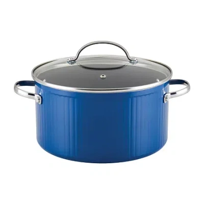Farberware Style 6-qt. Non-stick Stockpot With Lid In Blue