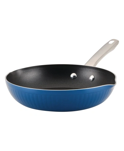 Farberware Style Aluminum 10" Nonstick Frying Pan In Blue
