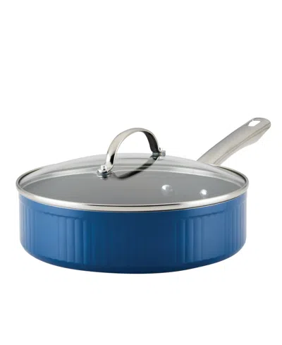 FARBERWARE STYLE ALUMINUM NONSTICK 3 QUART COOKWARE SAUTE PAN WITH LID
