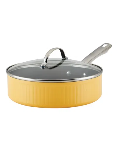 FARBERWARE STYLE ALUMINUM NONSTICK 3 QUART COOKWARE SAUTE PAN WITH LID