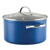 Farberware Style Nonstick Cookware Stockpot, 6 Quart, Blue In Blue