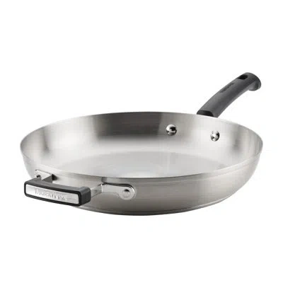 Farberware Truecook Stainless Steel Frying Pan, 12-inch, Silver