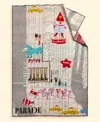 Faribault Macy's 99th Thanksgiving Day Parade Route Wool-blend Throw Blanket, Macy's Exclusive In Gray