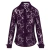 Farinaz Attitude - Night Purple French Lace In Purple