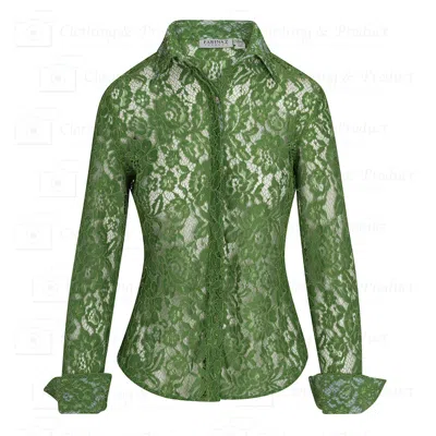 Farinaz Women's Attitude- French Lace Green