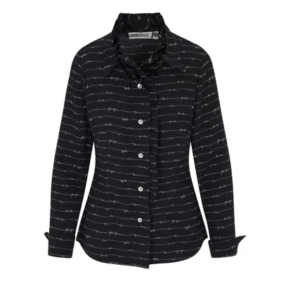 Farinaz Women's Black Bravo - Script