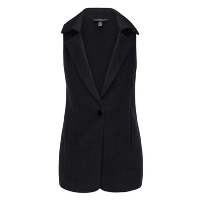 Farinaz Women's Classic Vest Jacket - Black