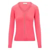 Farinaz Women's Pink / Purple Chain Sweater - Pink & Purple In Pink/purple