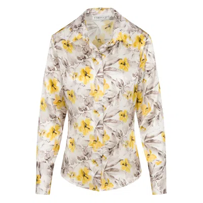 Farinaz Women's Yellow / Orange Attitude - Yellow Flower Painting In Yellow/orange