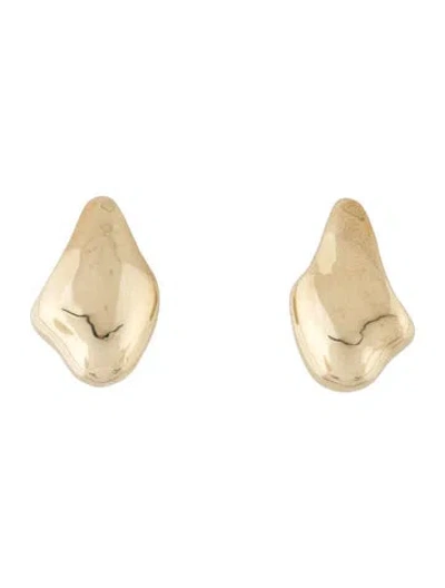 Pre-owned Faris Beignet Hoop Earrings In Multicolor