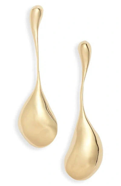 Faris Bolo Drop Earrings In Gold